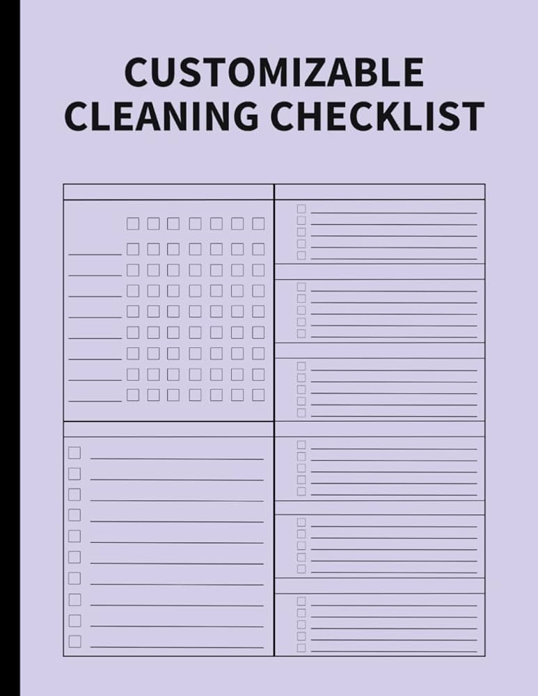 Blank Office Cleaning Schedule Template