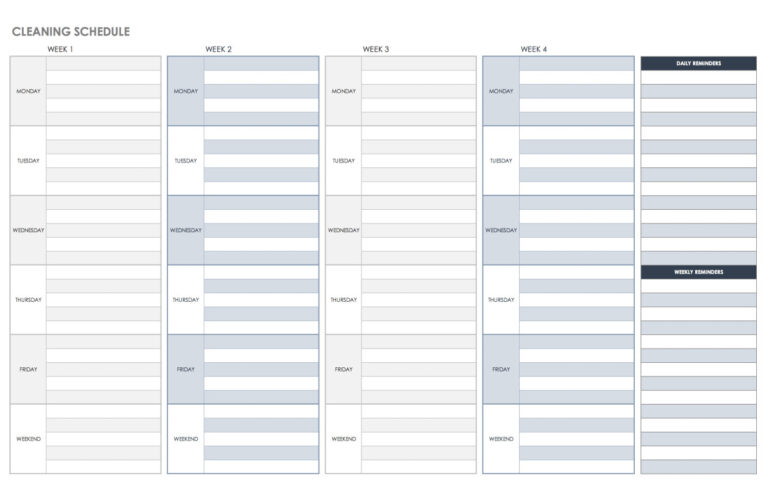 Office Cleaning Rota Example Office Cleaning Schedule Template