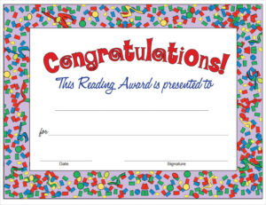 Printable Congratulation Certificate Template