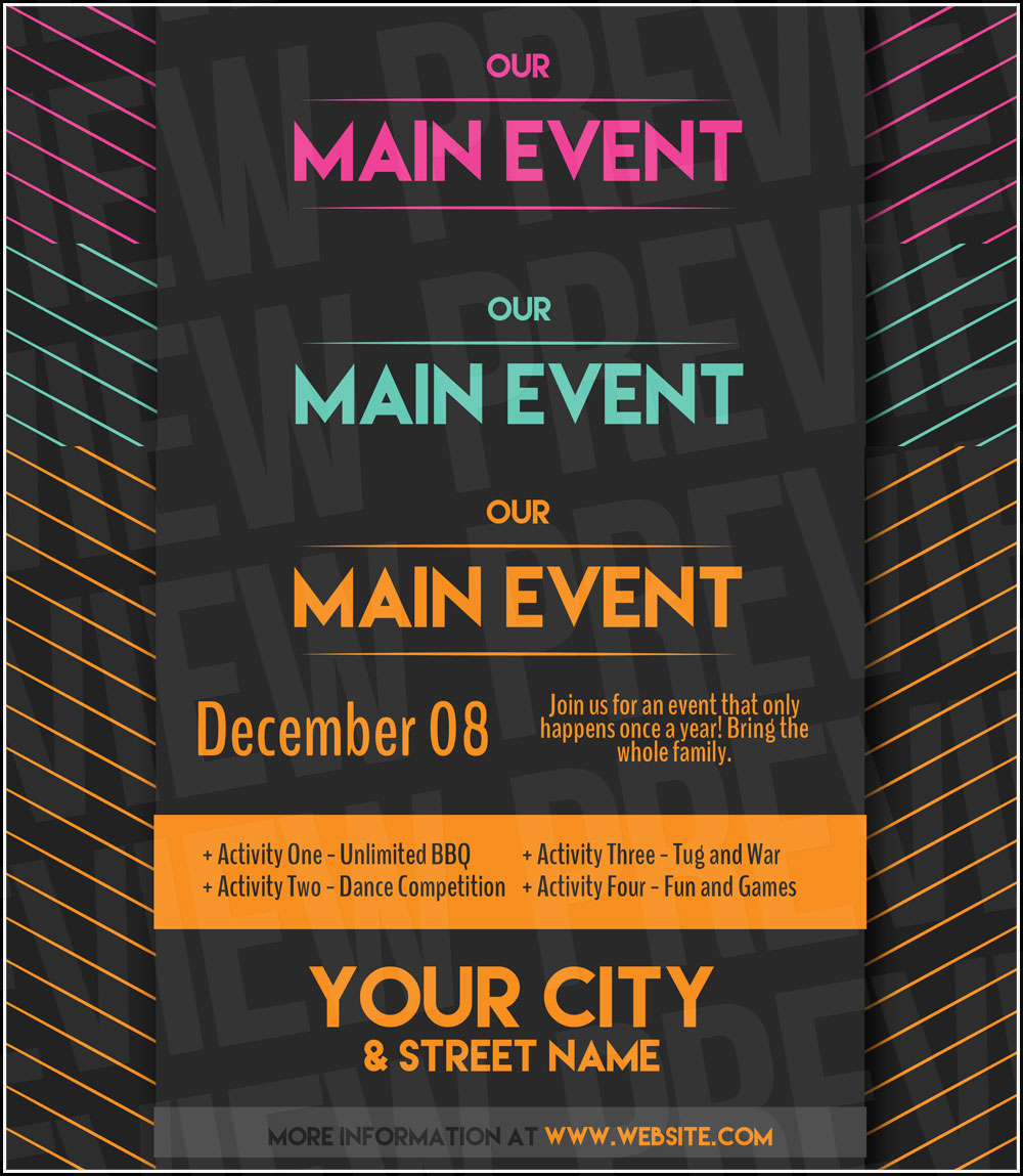 Event Flyer Template Sample