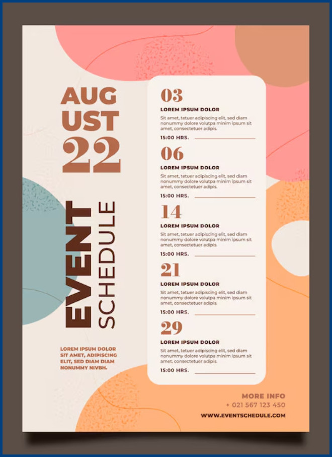 Event Program Template Sample