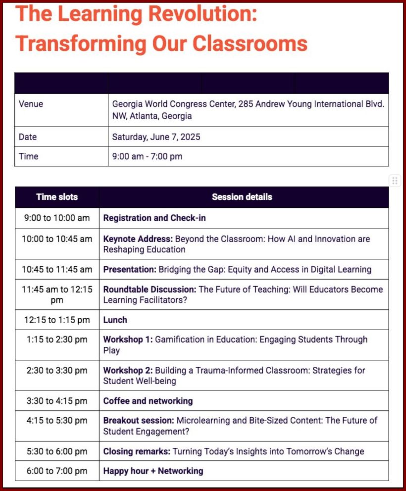 Event Schedule Template Example Event Schedule Template Example