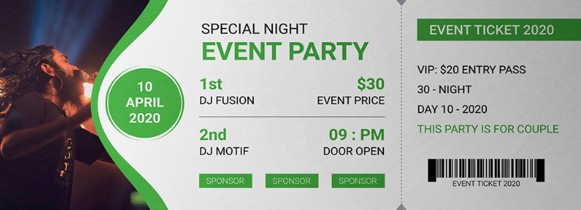 Event Ticket Template Example Event Ticket Template Example