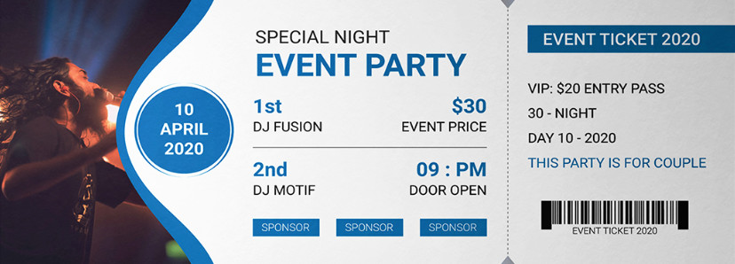 Event Ticket Template Event Ticket Template