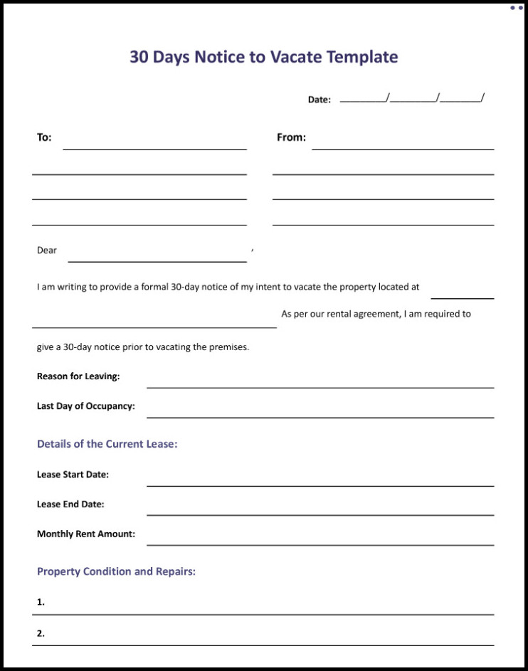 Eviction Notice Template Example Eviction Notice Template Example