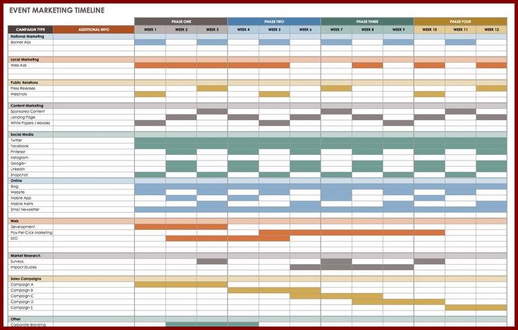 Example of Event Schedule Template Example of Event Schedule Template
