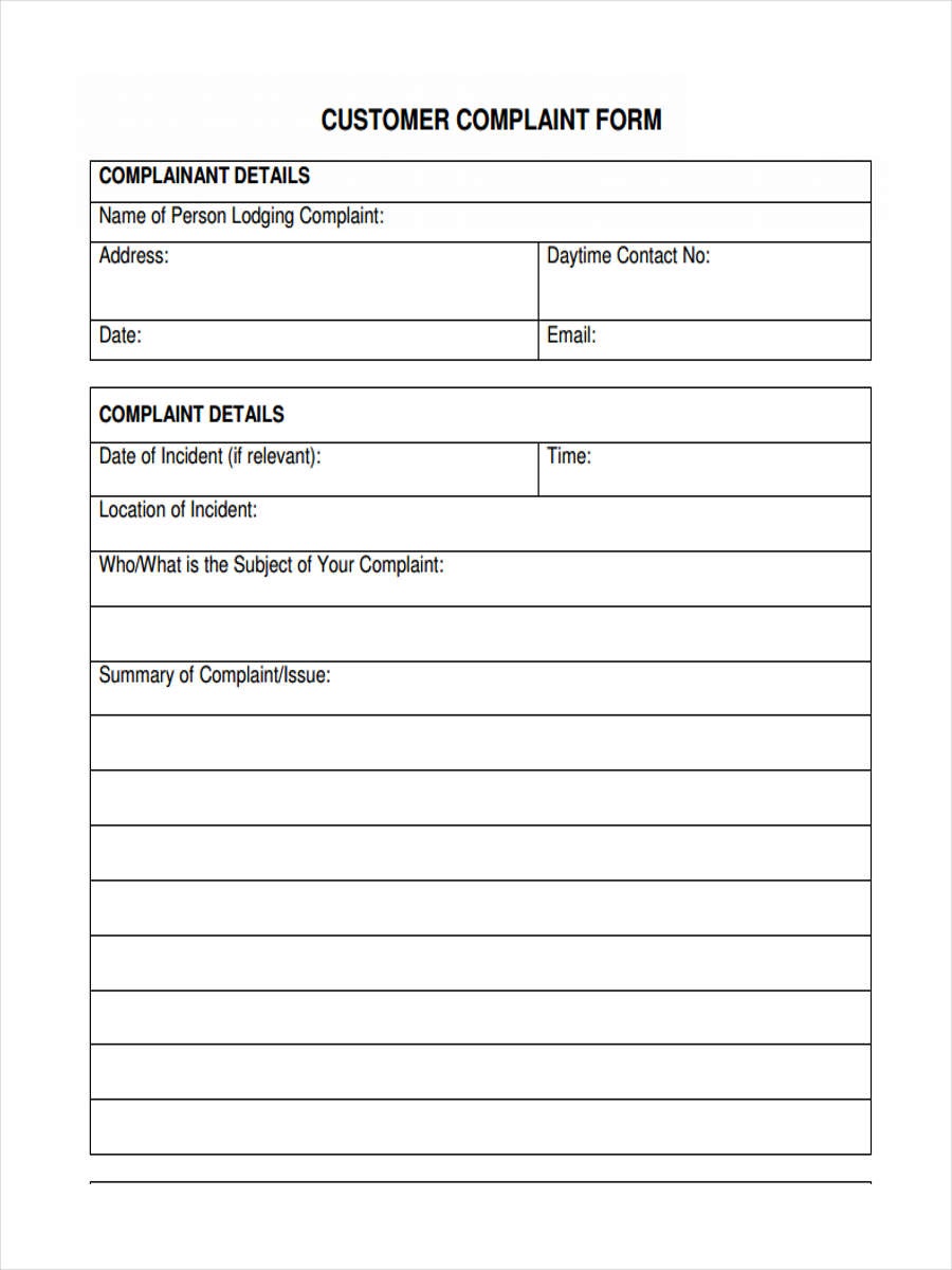 Example of Quality Complaint Log Template Example of Quality Complaint Log Template