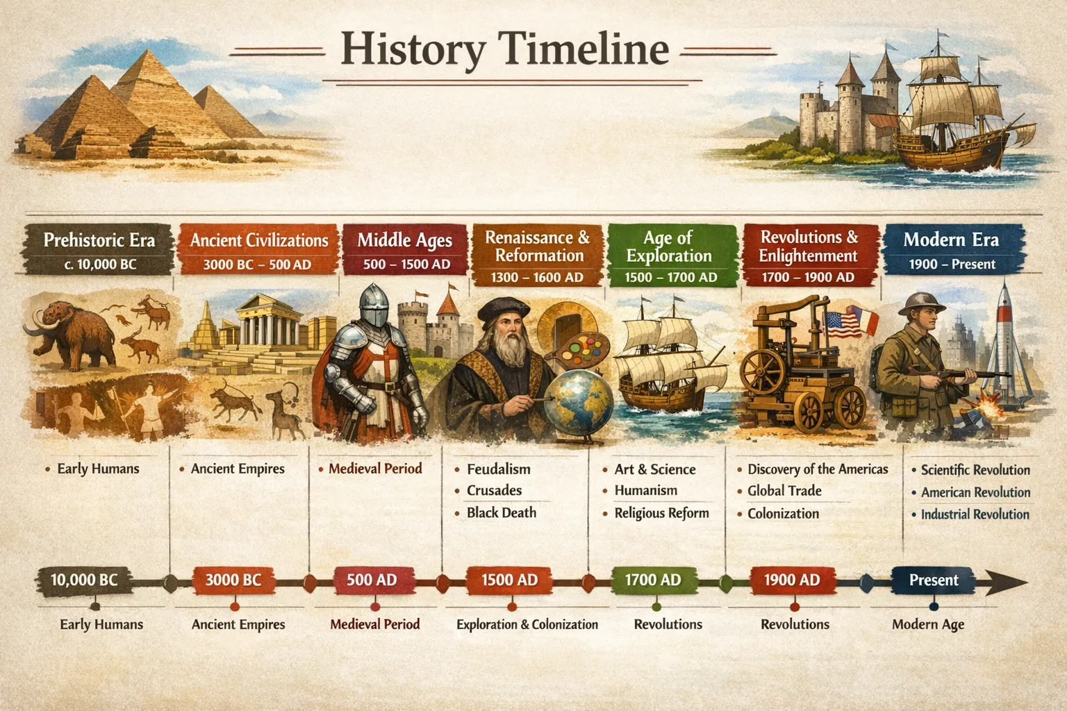 History Timeline Template