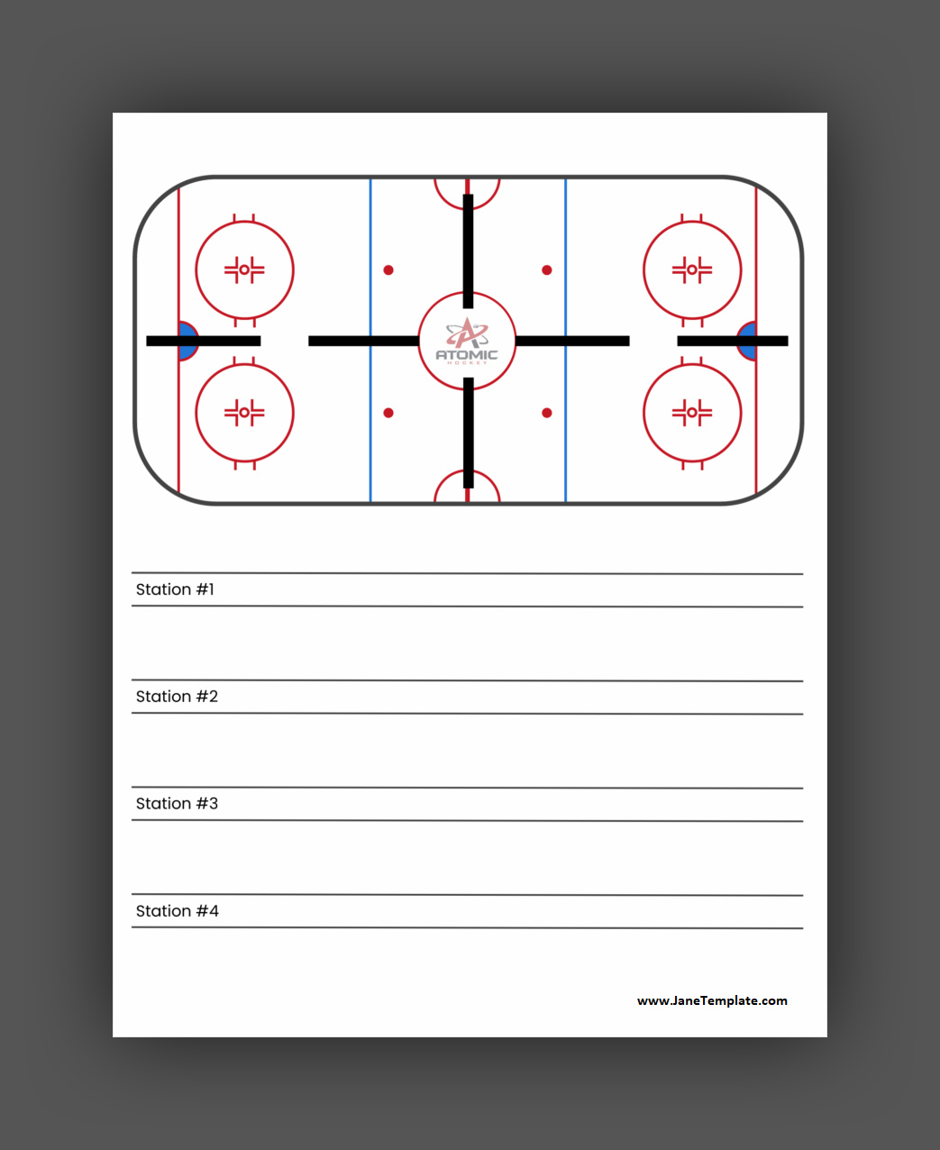 Hockey Practice Planner Template