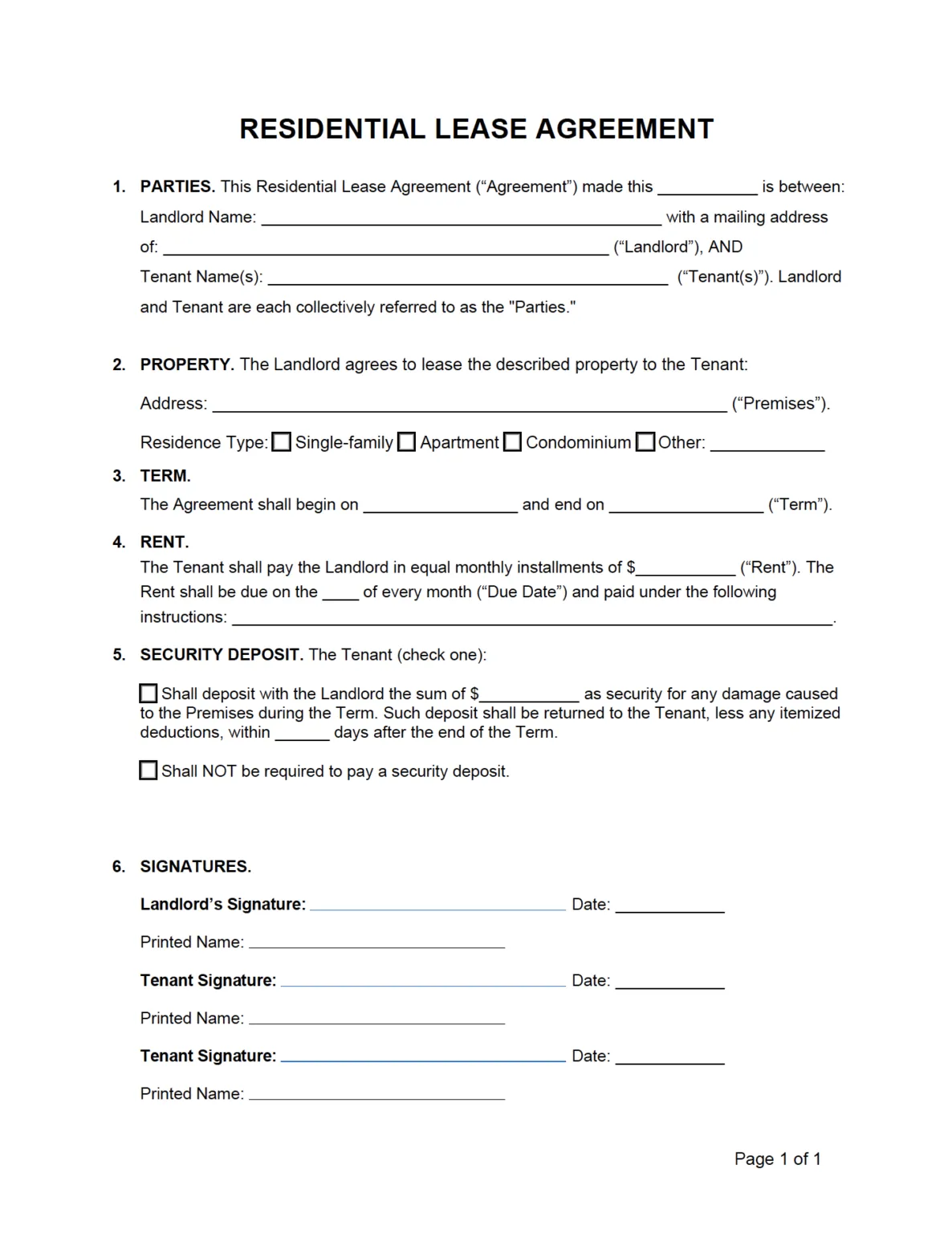House Lease Agreement Template House Lease Agreement Template Word