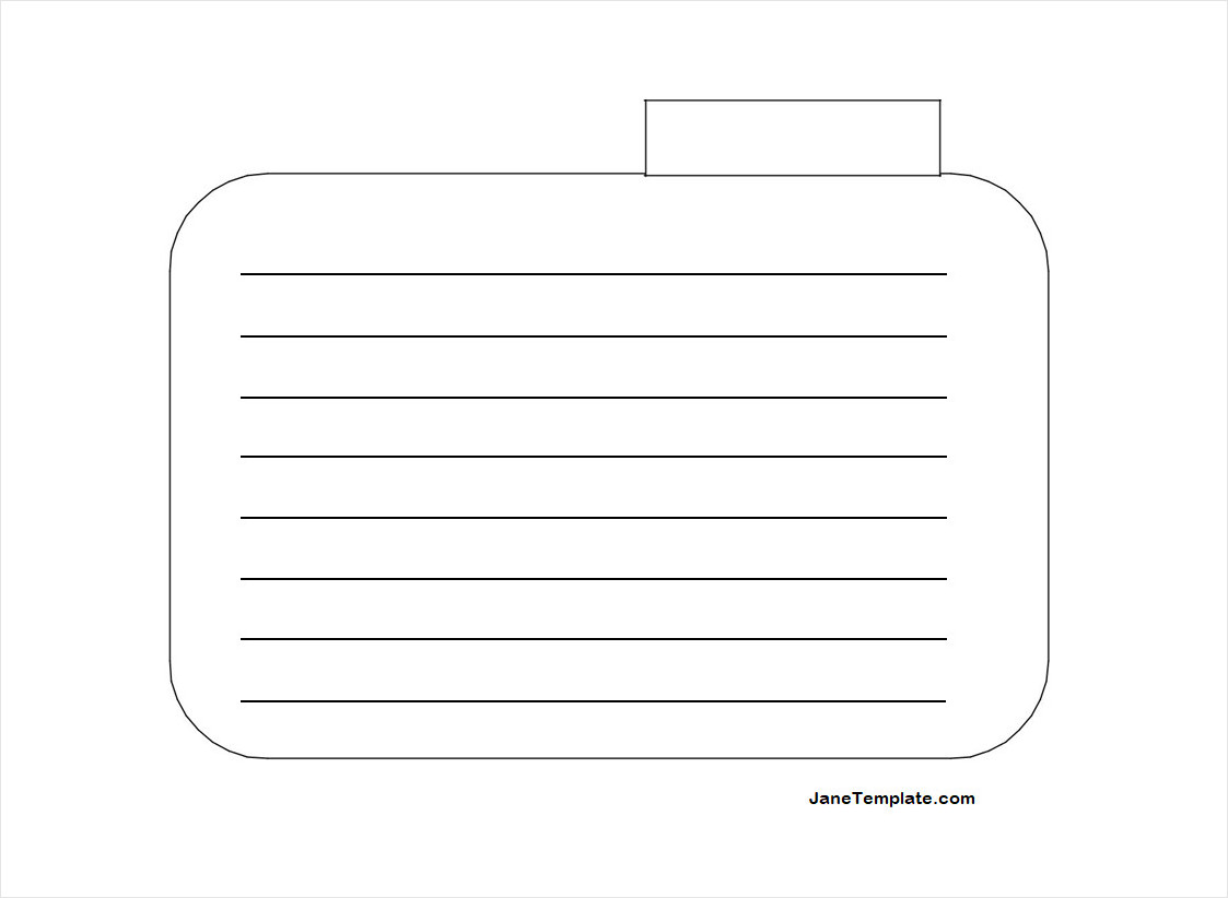Free Printable Index Card Template