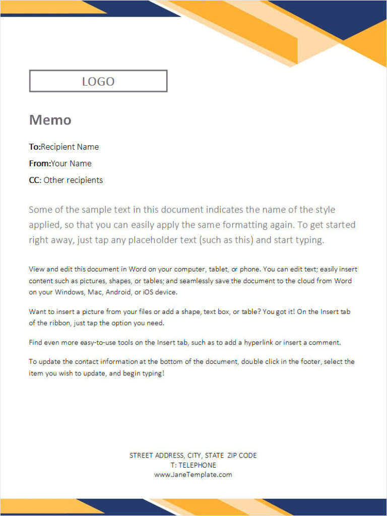 Free Customizable Legal Memo Template (Word)