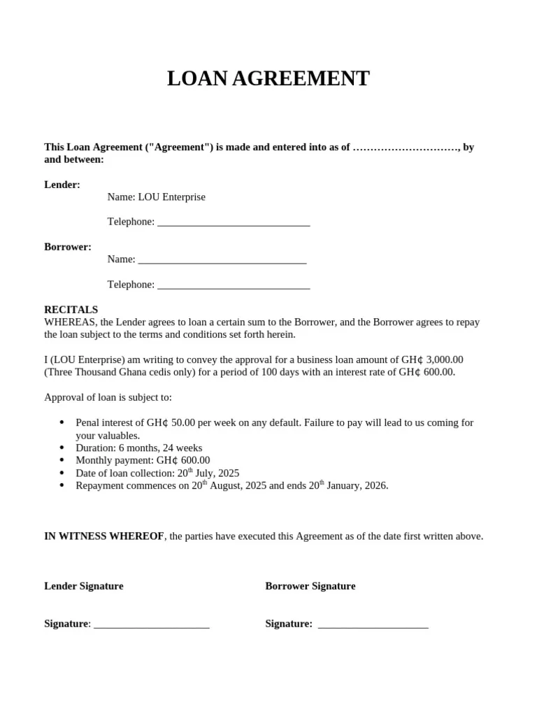 Loan Contract Between Friends Sample Loan Contract Between Friends Sample