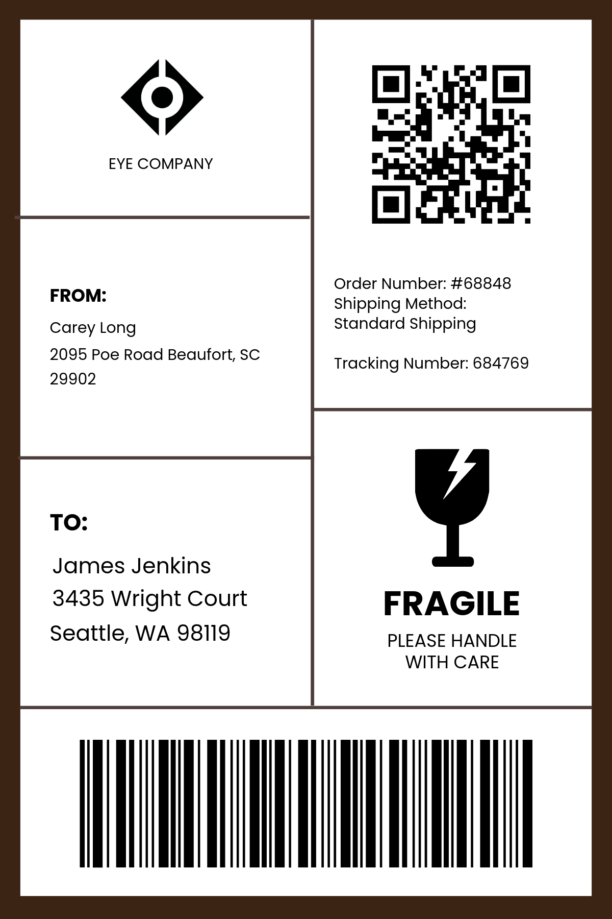 Mailing Label Template