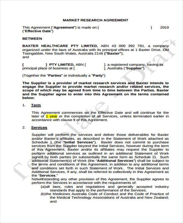 Marketing Agreement Template
