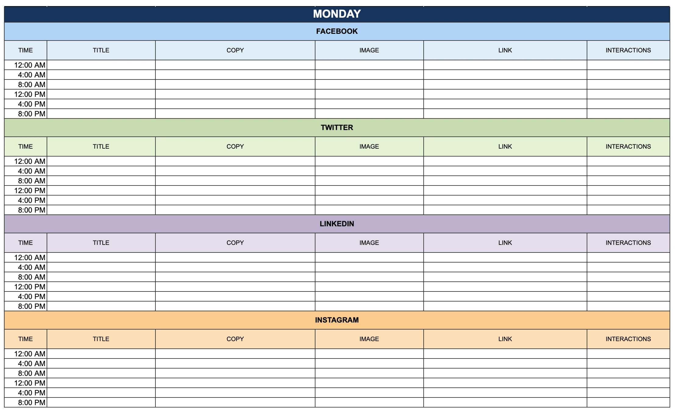Marketing Calendar Template Marketing Calendar Template