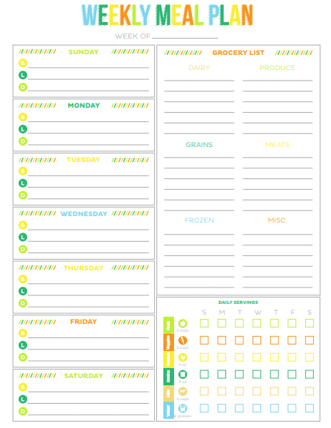 Meal Plan Template