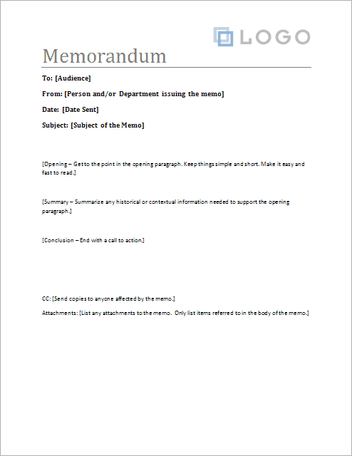 Memorandum Template