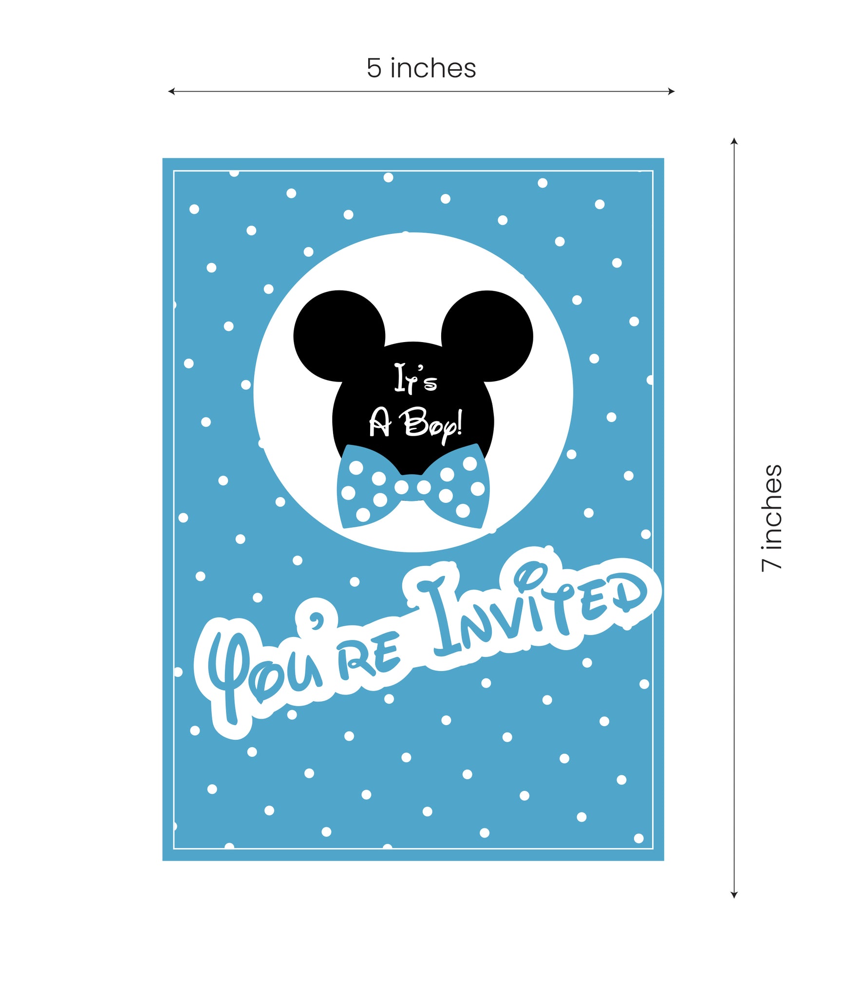 Mickey Mouse Baby Shower Invitation Template