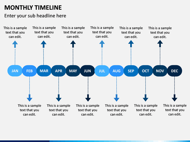 Monthly Timeline Template