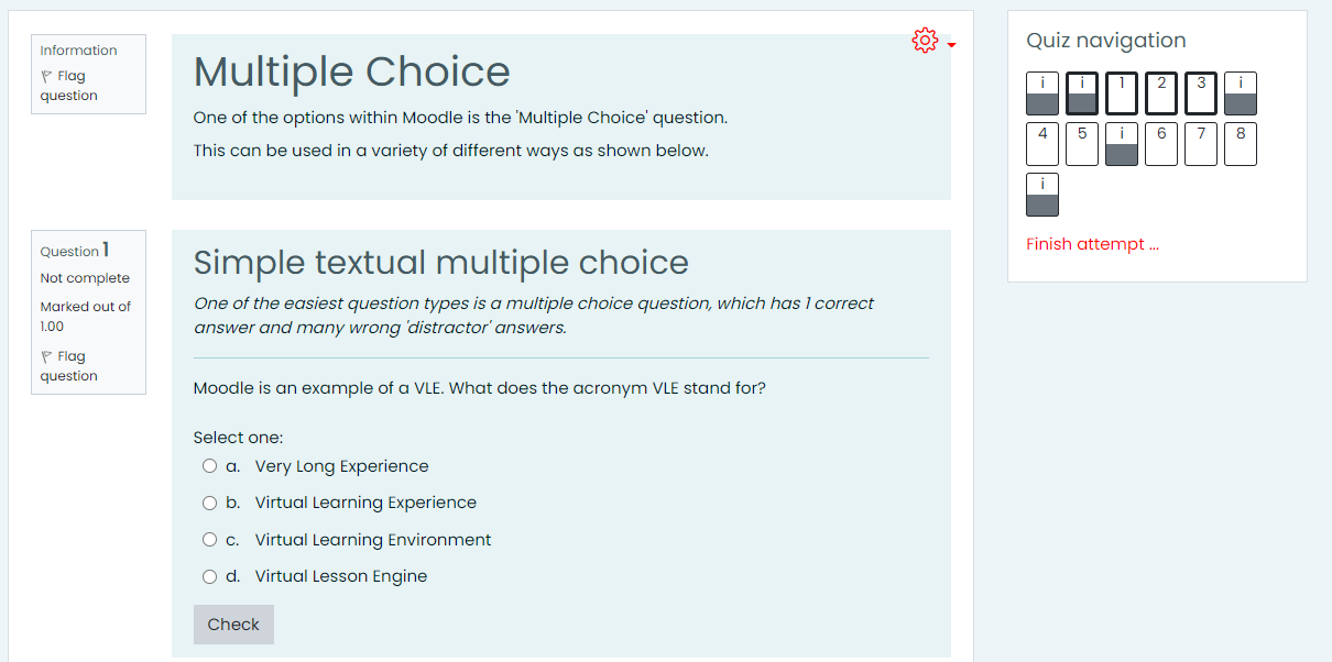 Multiple Choice Quiz Template