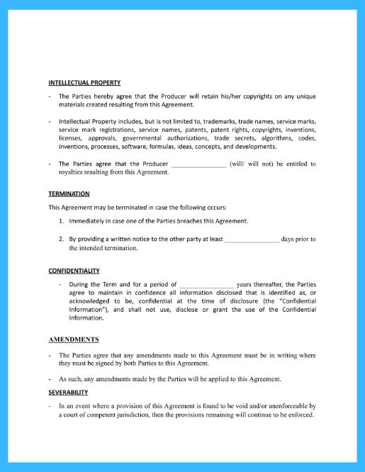 Music Agreement Template