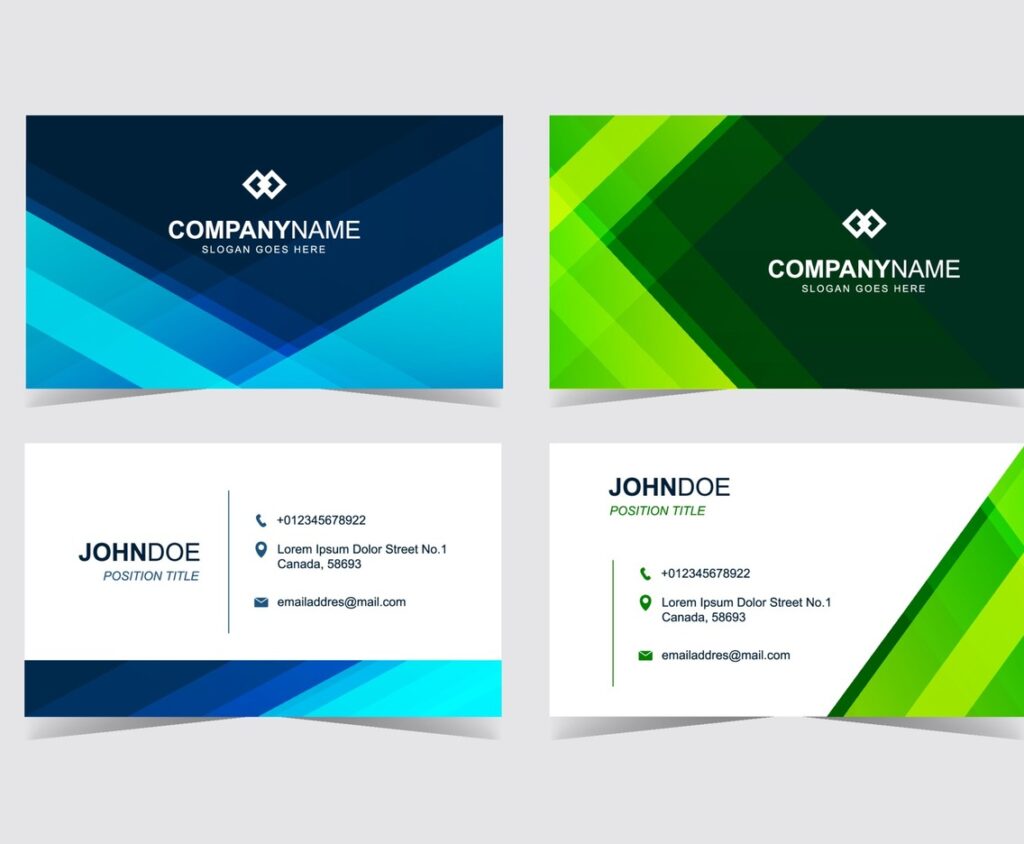 Customizable Name Card Template (Word)