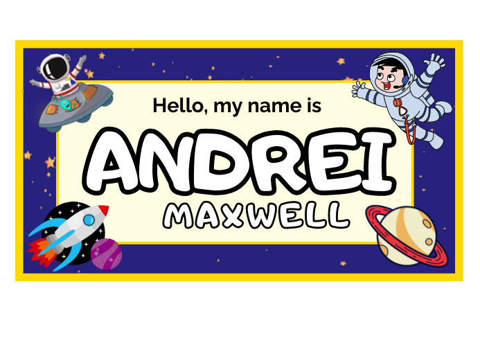 Name Tag Template