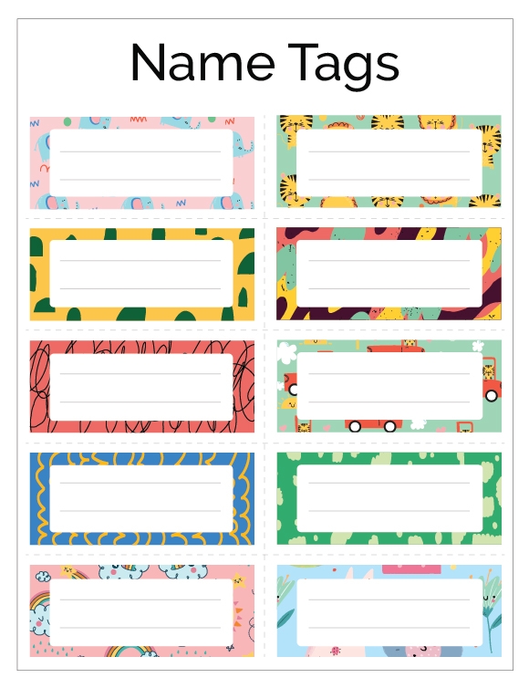 Name Tag Template