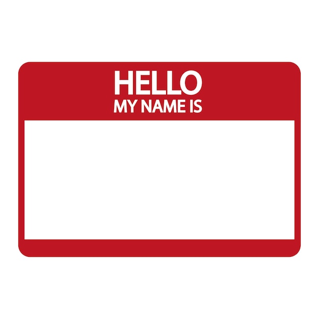 Name Tag Template