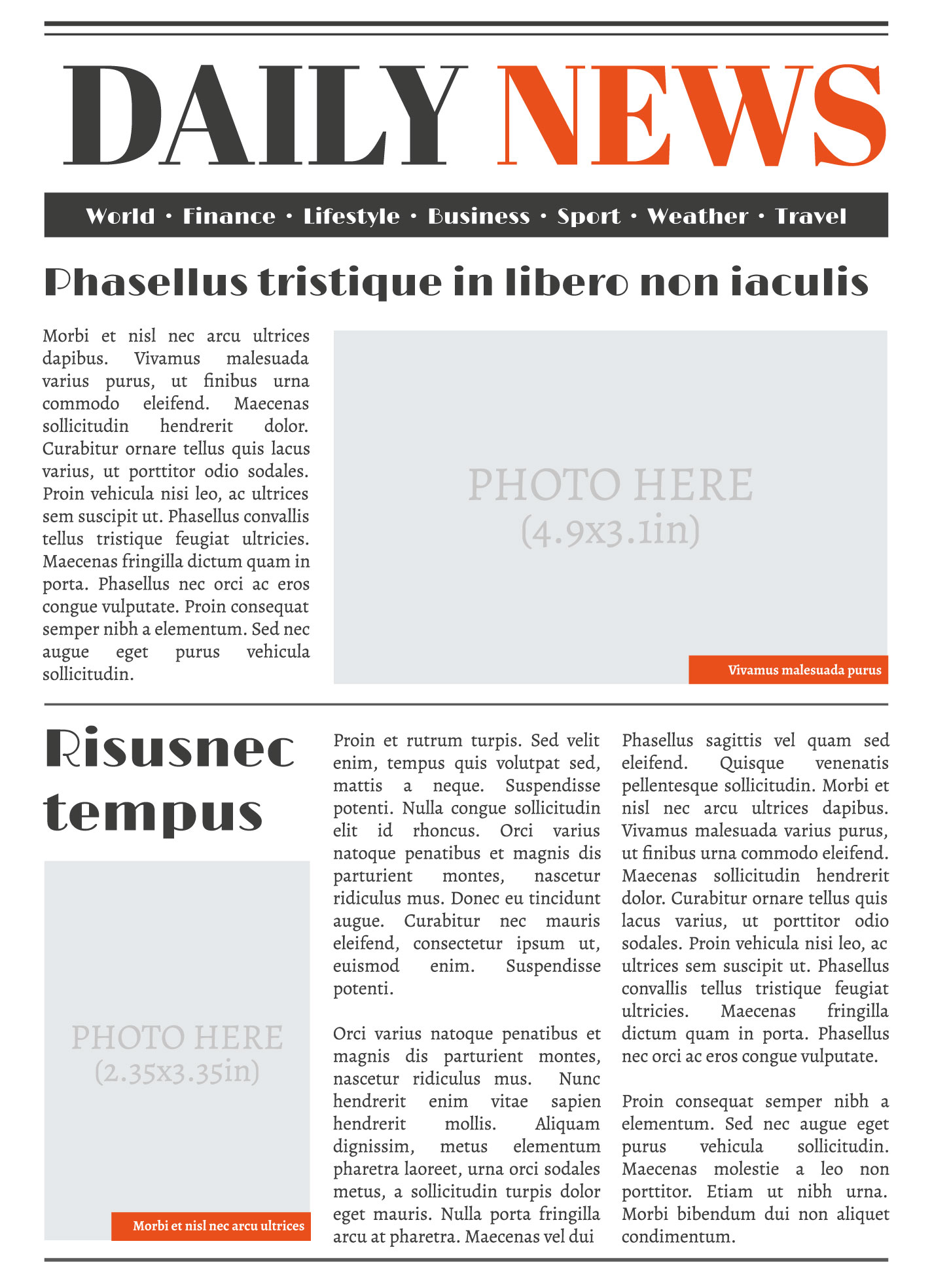 Newspaper Template