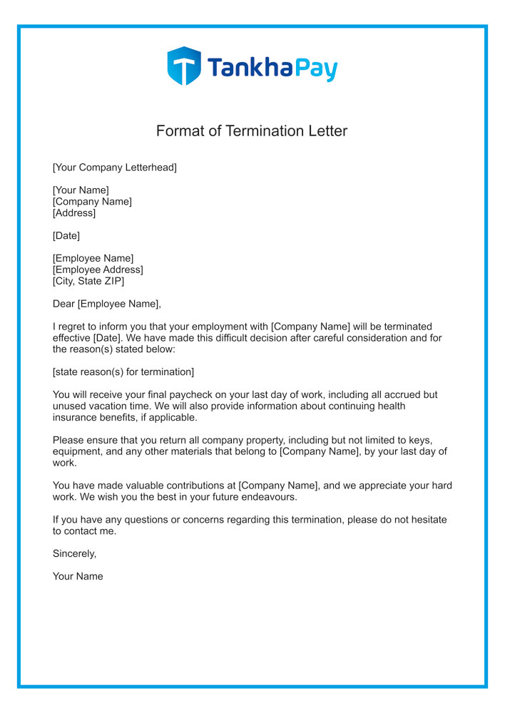 Notice of Termination Form