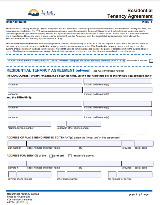 Occupancy Agreement Template