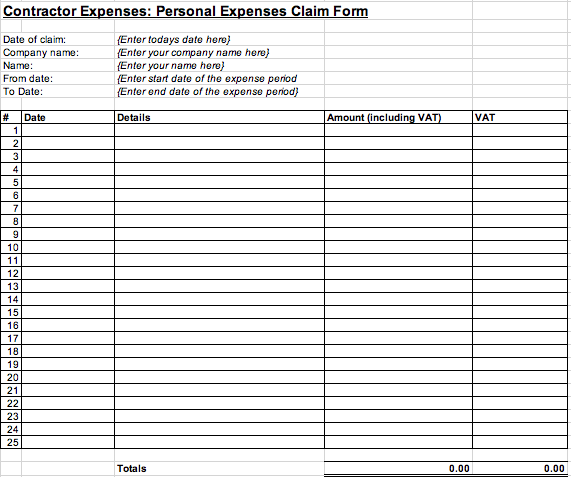 Office Commute Expense Worksheet Template