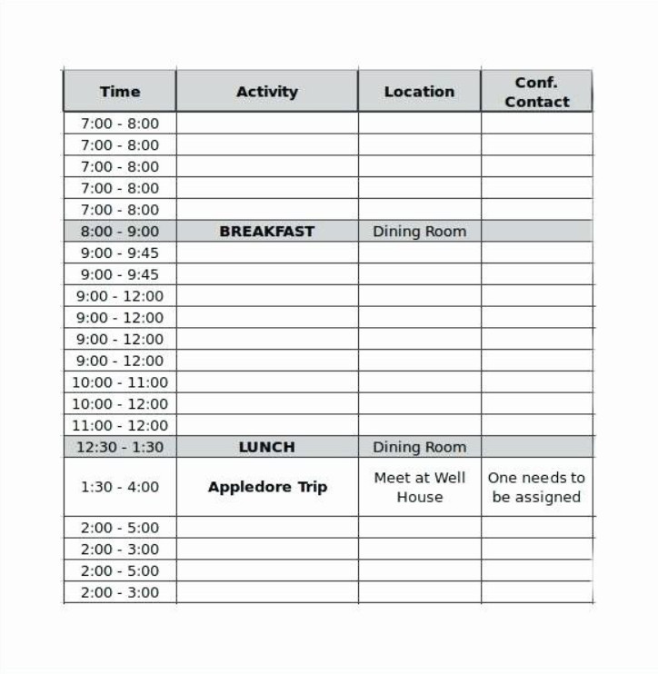On Call Schedule Template Example On Call Schedule Template Example