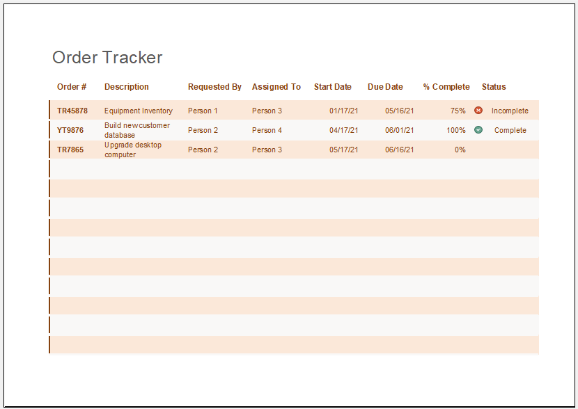 Order Tracker Template Sample Order Tracker Template Sample