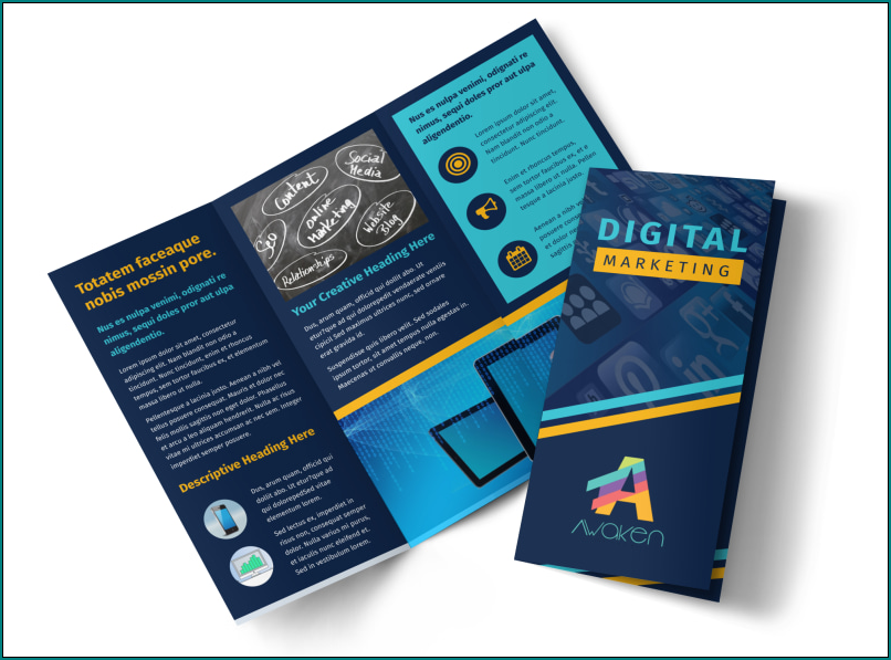 Pamphlet Template Example Pamphlet Template Example