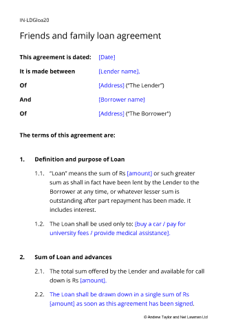 Sample Loan Contract Between Friends Sample Loan Contract Between Friends