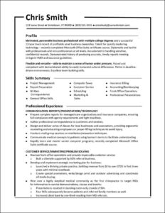 Customizable Functional Resume Template (Word)