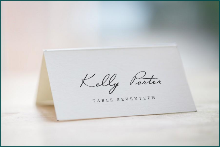 Appetizer Table Card Printable Table Card Template (Word)