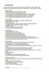 Printable Auto Detailing Checklist Template