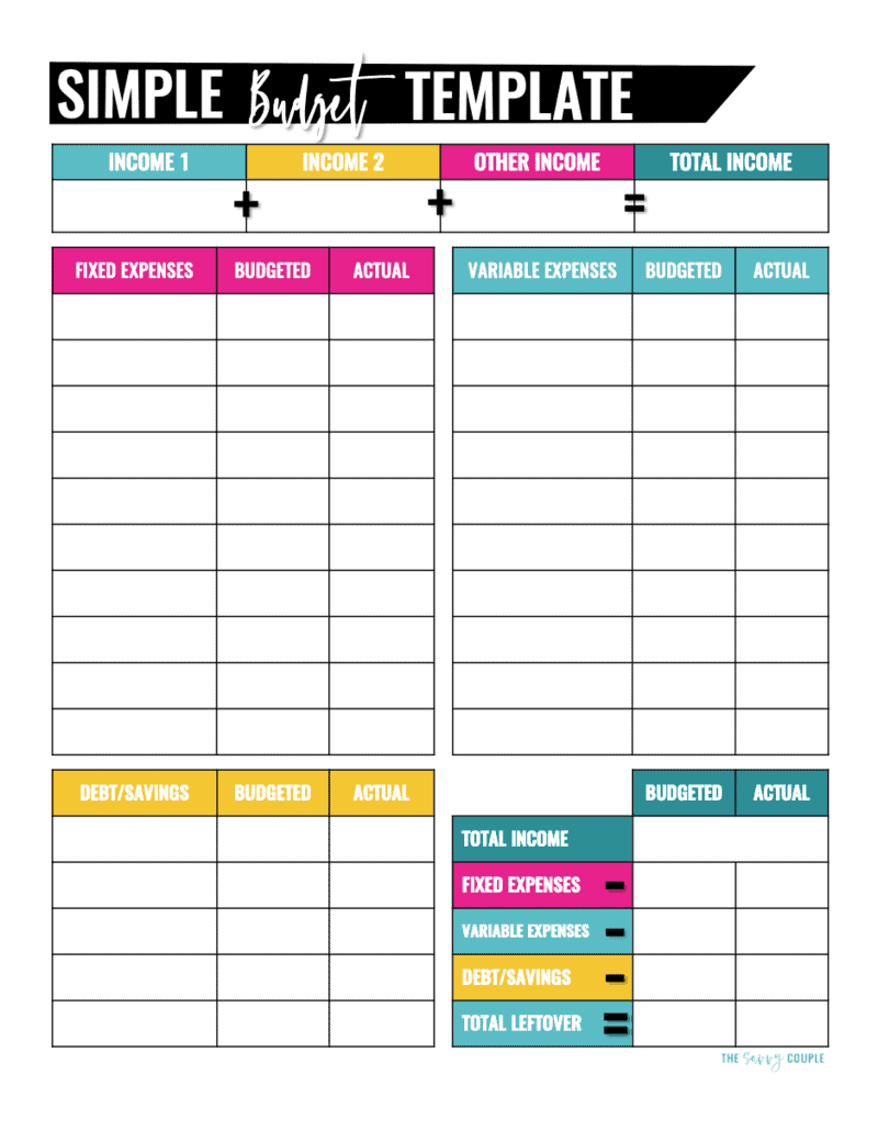 sample good budget template sample good budget template