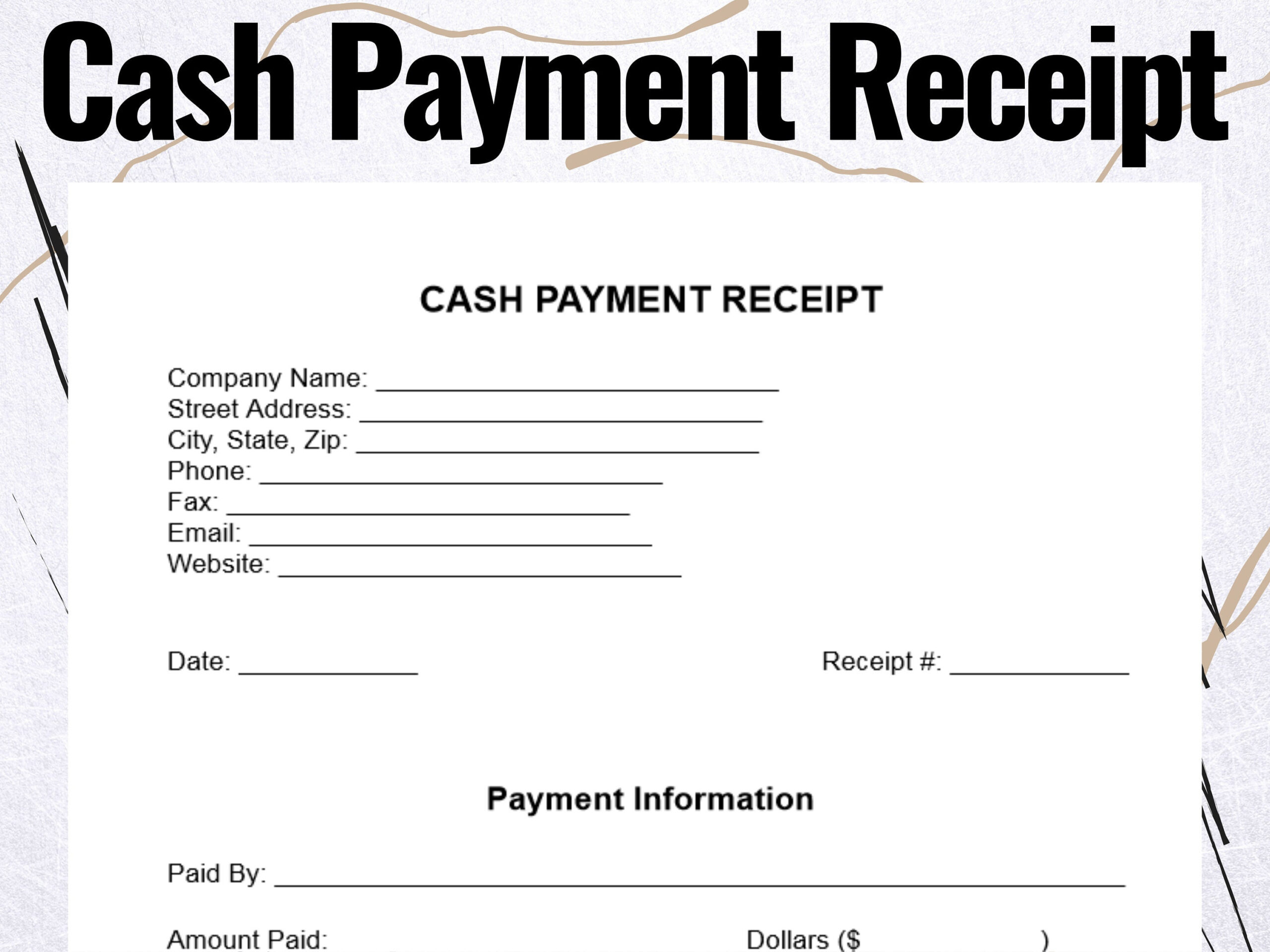 sample money receipt template sample money receipt template