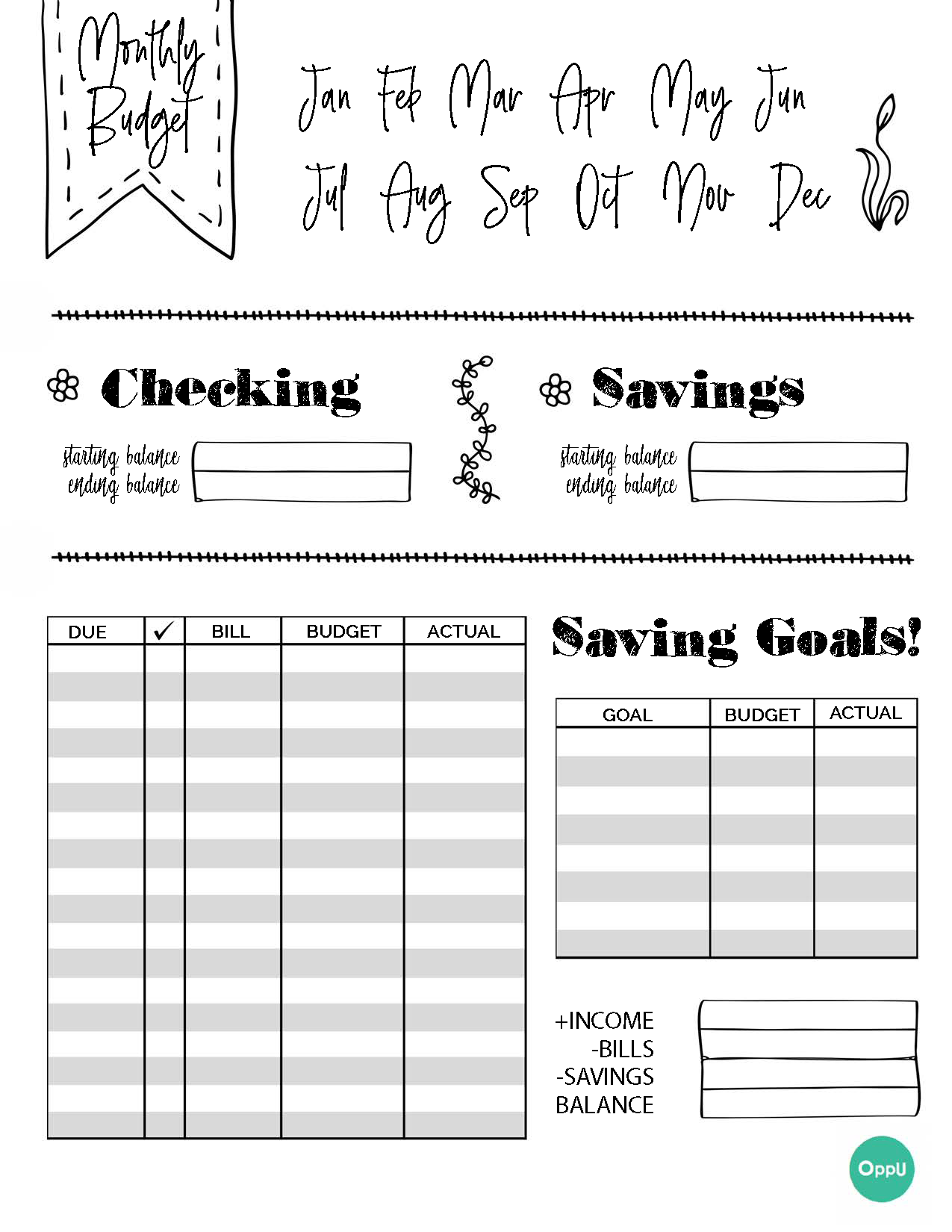 sample bullet journal budget template sample bullet journal budget template