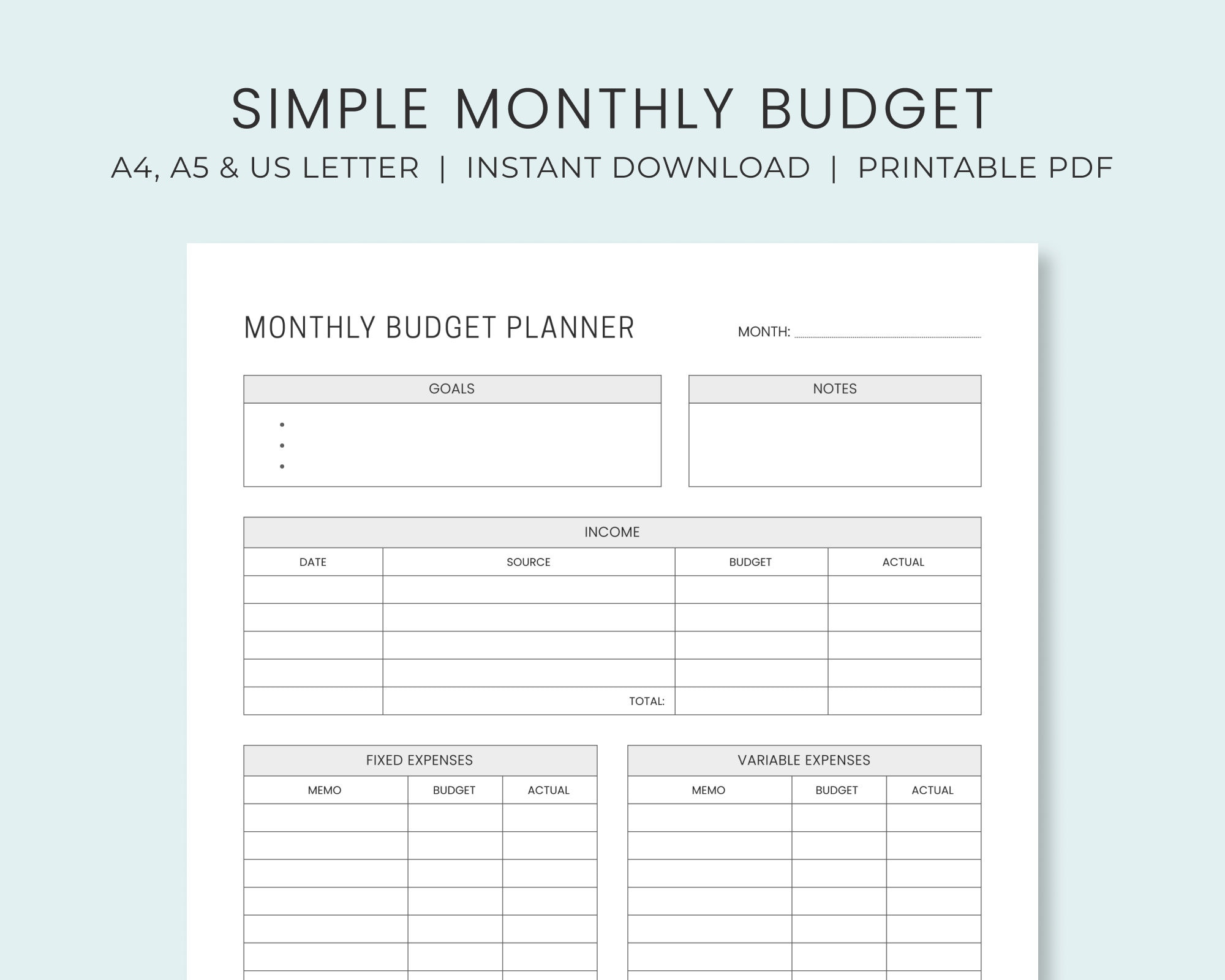 sample personal budget template sample personal budget template