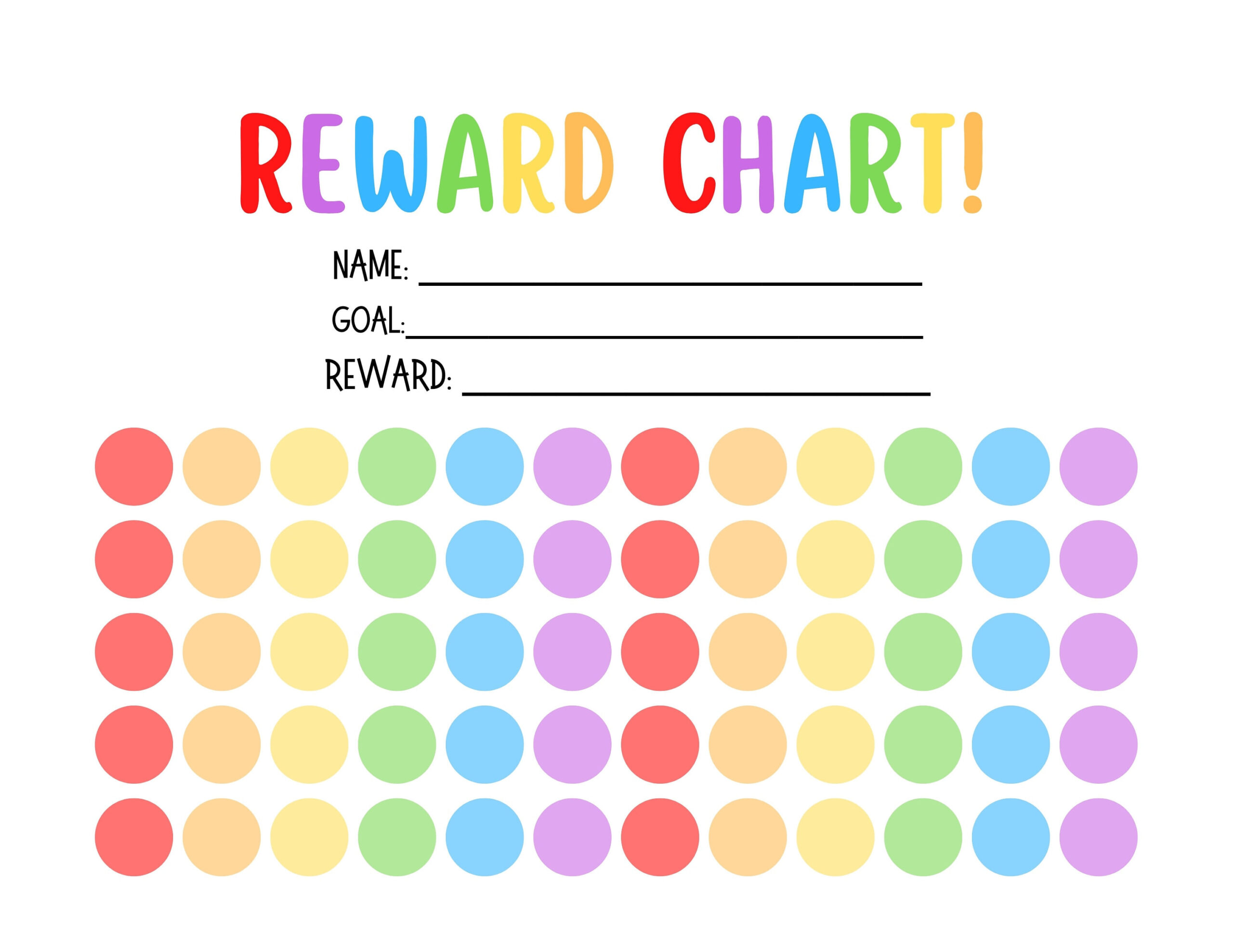Printable Sticker Chart Template Printable Sticker Chart Template